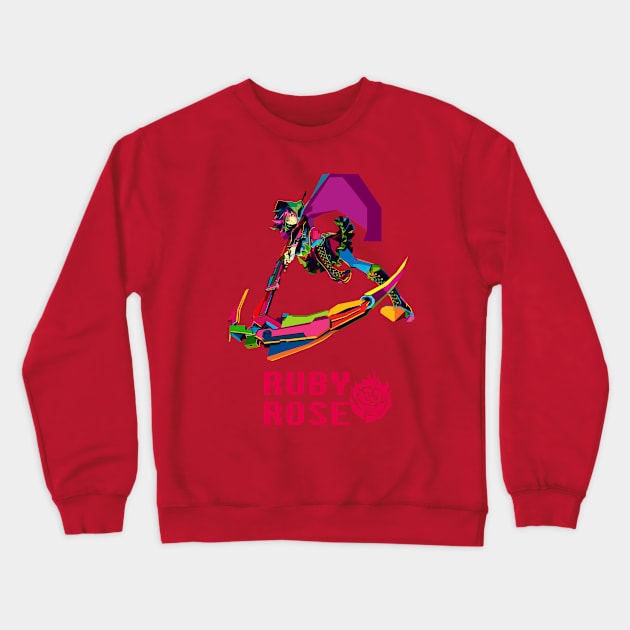 WPANIME - RWBY RUBY Crewneck Sweatshirt by GeeksStore